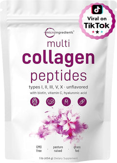 MULTI COLAGENO 454 GR MICROINGREDIENTS EN POLVO NO GMO