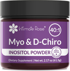 MYO DCHIRO INOSITOL 2000 MG 30 SERVICIOS 61.5 GRAMOS VEGANO SIN GMO INTIMATE ROSE