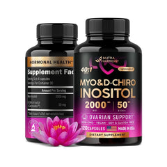 MYO DCHIRO INOSITOL  2050 MG 120 CAPSULAS SIN GMO VEGANO NUTRA HARMONY