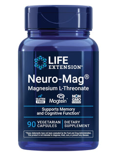 NEURO MAG TREONATO DE MAGNESIO 2000 MG 90 CAPSULAS VEGETALES LIFE EXTENSION