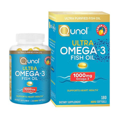 OMEGA 3 FISH OIL ULTRA 2000 MG CON EPA 645 MG Y DHA 310 MG 180 CAPSULAS BLANDAS SIN GMO QUNOL