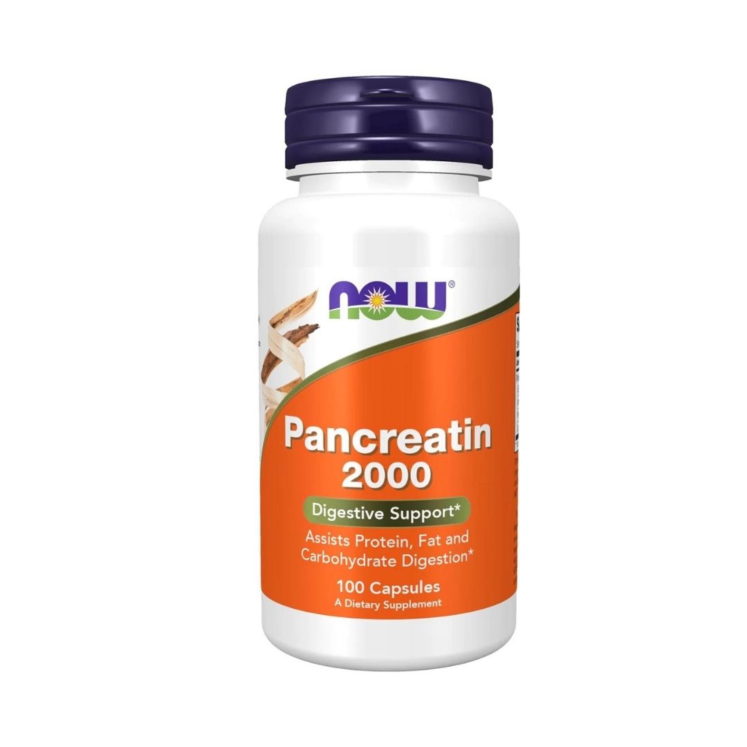 PANCREATINA NOW 2000MG 100 CAPSULAS