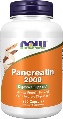 PANCREATINA NOW 2000MG 250 CAPSULAS