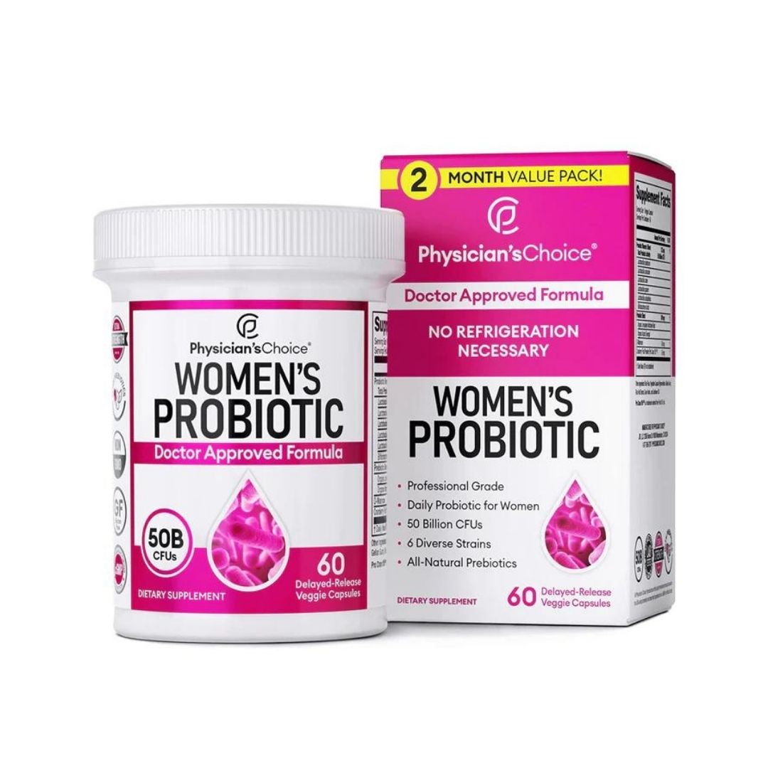 PROBIOTICOS PARA MUJERES 50 BILLONES CFU 60 CAPSULAS CON LIBERACION RETARDADA PHYSCIAN'S CHOISE