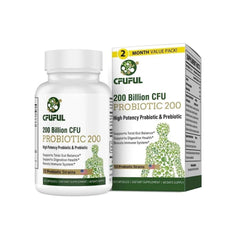 PROBIOTICOS Y PREBIOTICOS 12 CEPAS 200 BILLONES CFU 60 CAPSULAS VEGANO CFUFUL