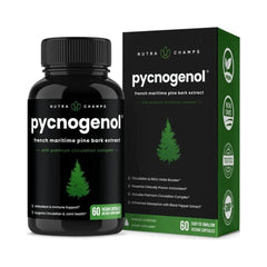 PYCNOGENOL 200 MG 60 CAPSULAS VEGETALES SIN GMO VEGANO NUTRA CHAMPS