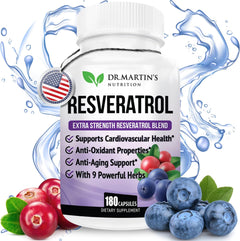 RESVERATROL + 9 HIERBAS 1568  MG 180 CÁPSULAS DR MARTINS