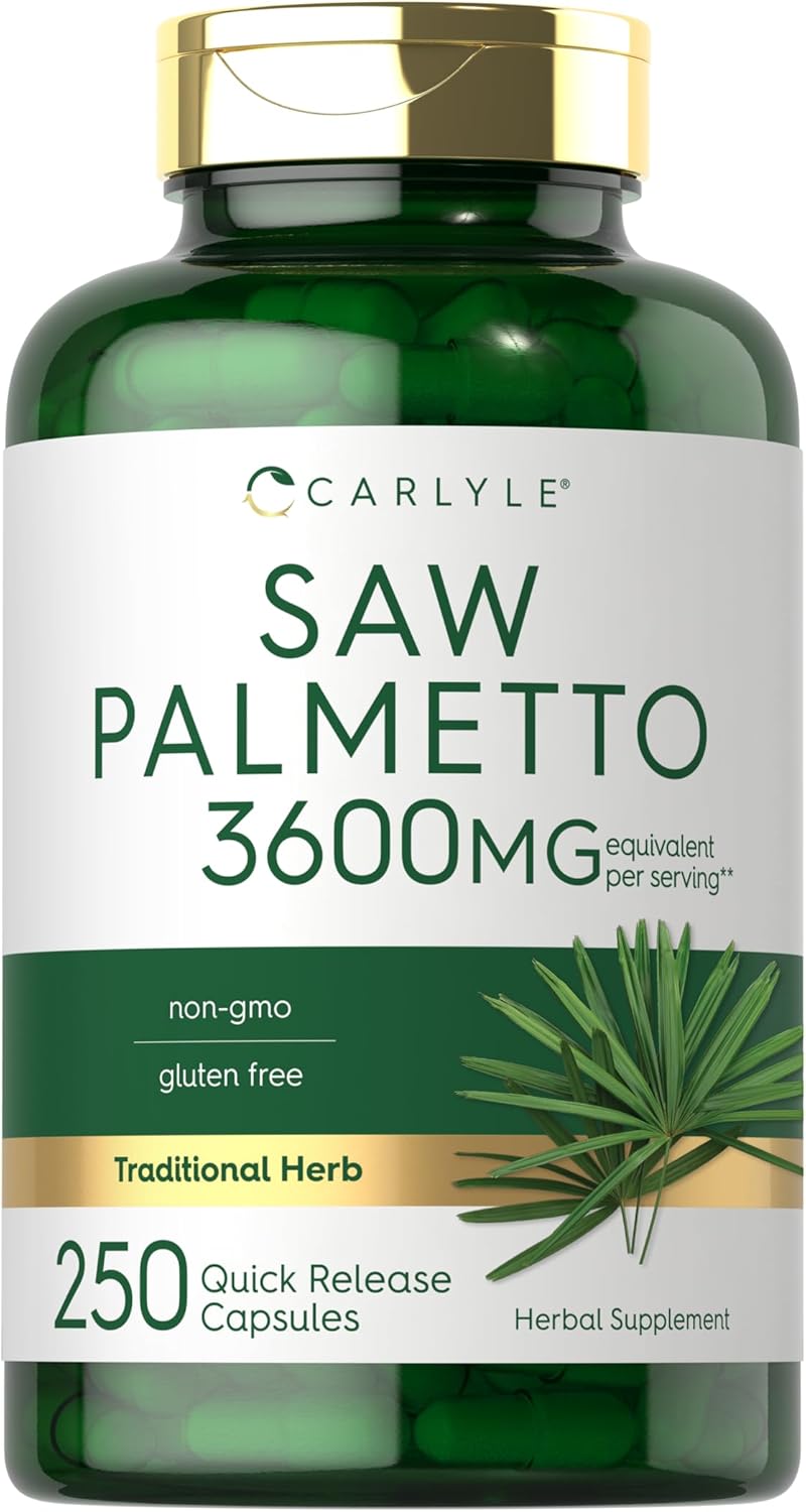 SAW PALMETTO CARLYLE 3600 MG 250 CAPSULAS NO GMO