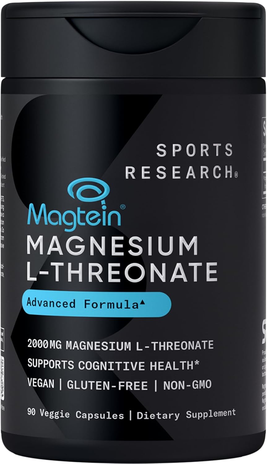 TREONATO DE MAGNESIO  2000 MG 90 CAPSULAS SIN GMO SPORTS RESEARCH