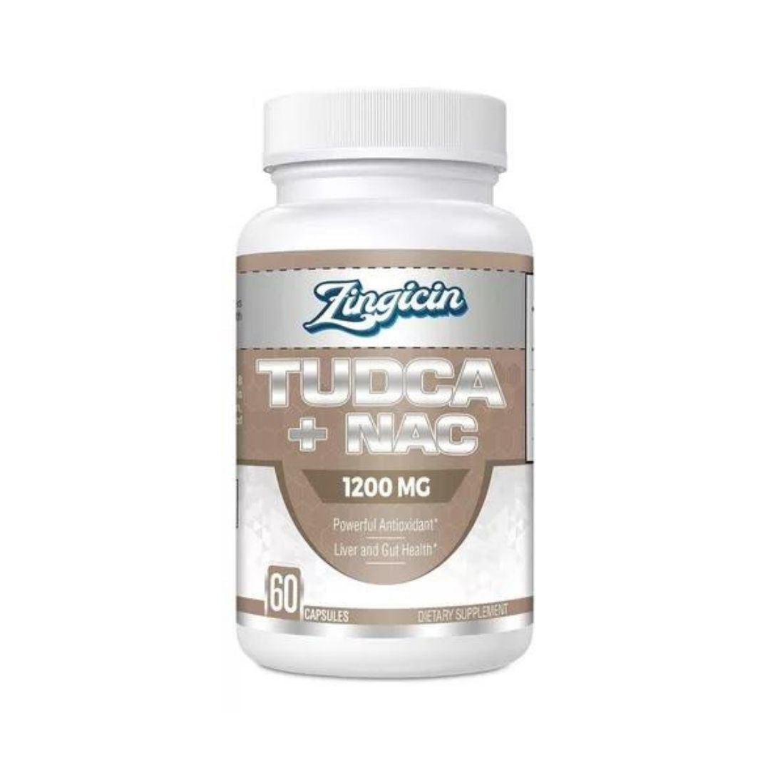 TUDCA (ÁCIDO TAUROURSODESOXICÓLICO) + NAC (N-ACETILCISTEÍNA) 1200 MG 60 CAPSULAS ZINGICIN