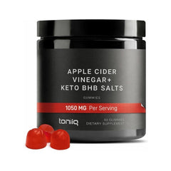 VINAGRE DE MANZANA CON KETO SALES BHB 1050 MG 60 GOMITAS TONIIQ APPLE CIDER VINEGAR WITH KETO SALES BHB