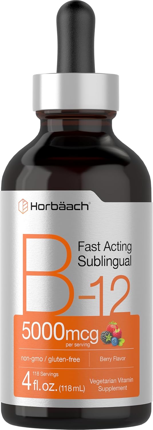 VITAMINA B12 5000 MCG 118 ML HORBAACH NO GMO VEGETARIANO