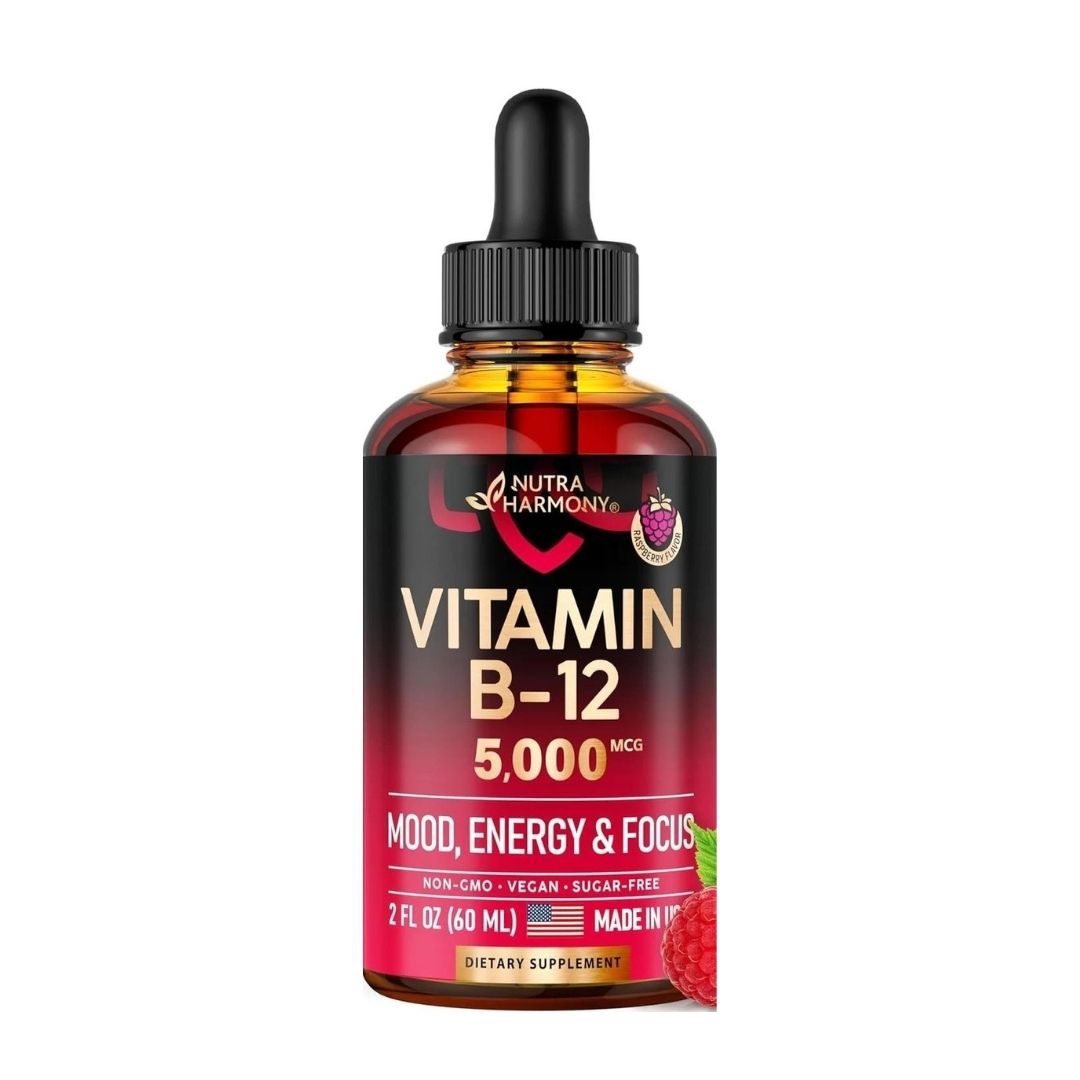 VITAMINA B12 SUBLINGUAL 5000 MCG EN GOTAS 60 ML NUTRA HARMONY