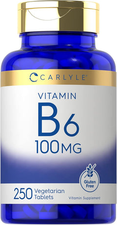 VITAMINA B6  100 MG 250 TABLETAS CARLYLE