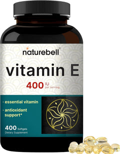 VITAMINA E 400IU NATUREBELL 400 CÁPSULAS BLANDAS NO GMO