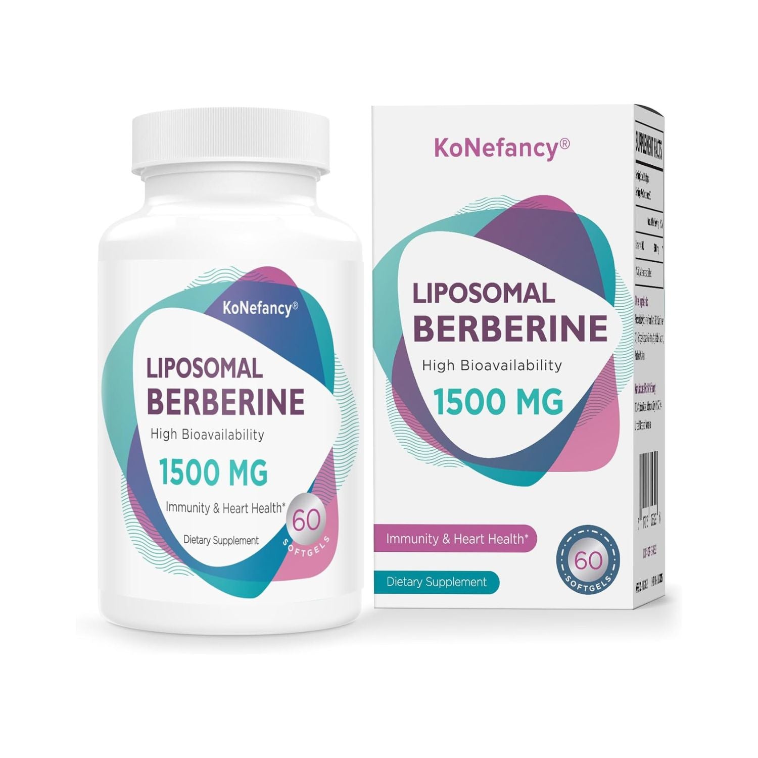 BERBERINE LIPOSOMAL BERBERINA 1500 MG 60 CAPSULAS BLANDAS KONEFANCY