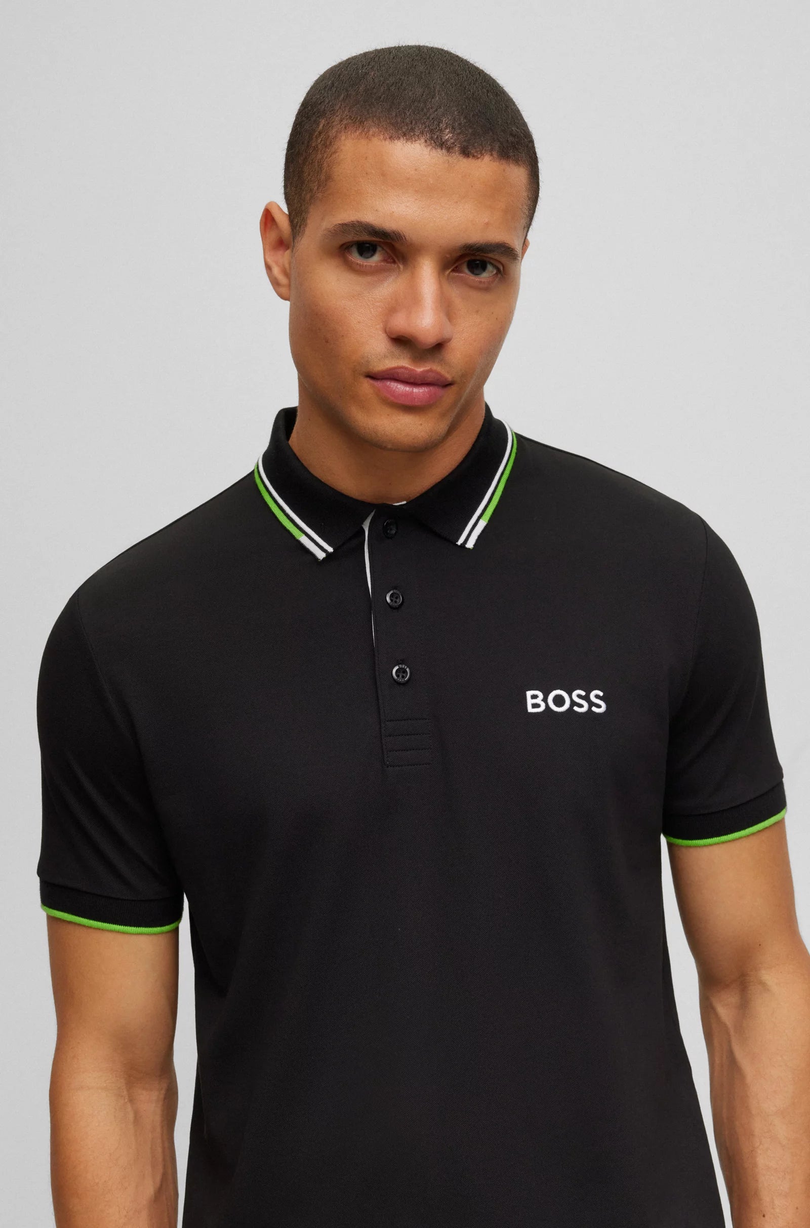 Polo Shirt with Contrast Logos