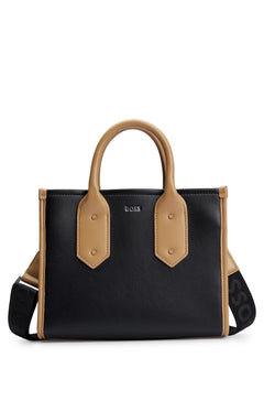 Two Tone Tote Bag with Branded Strap