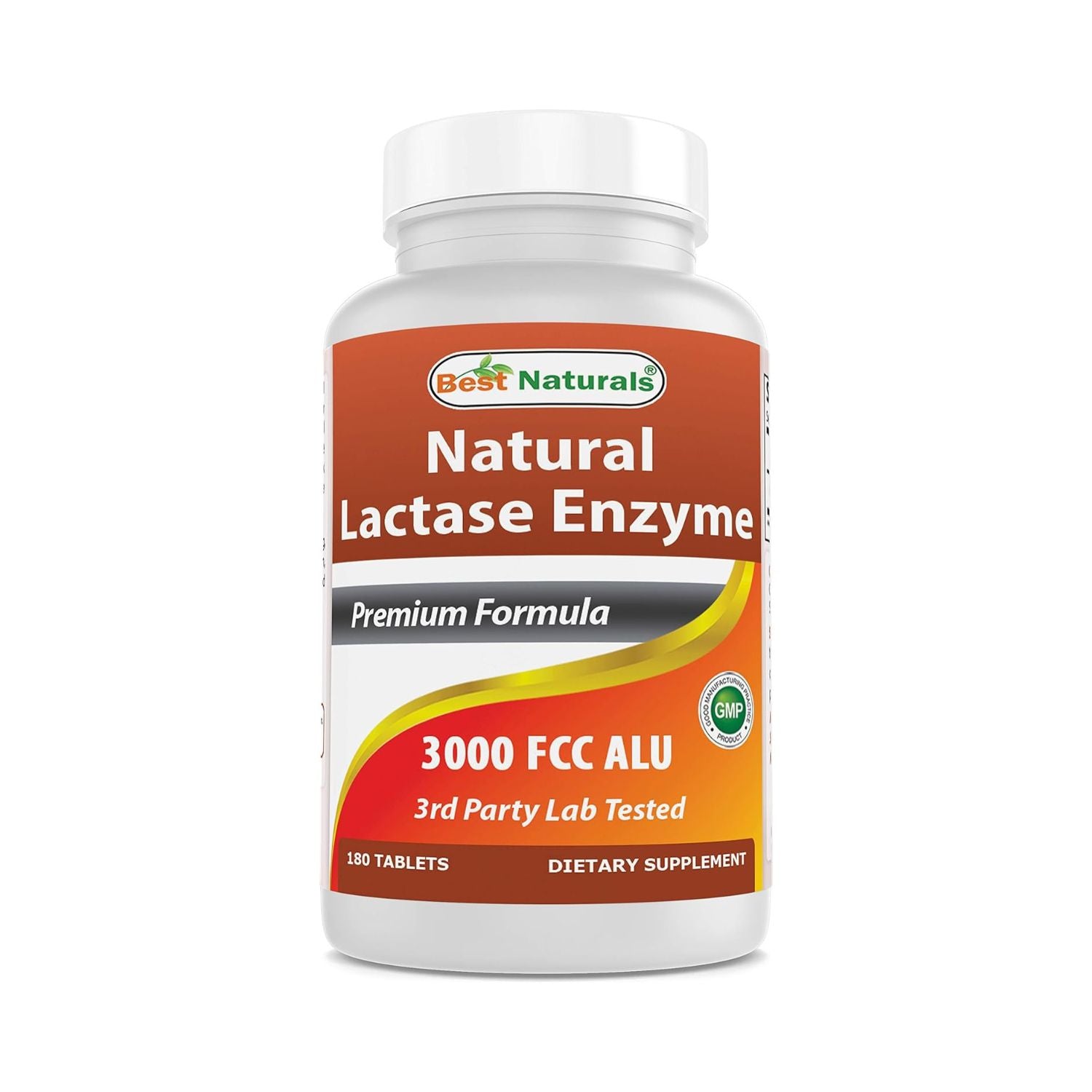 NATURAL ENZIMAS LACTASA 3000 FCC 180 TABLETAS BEST NATURALS