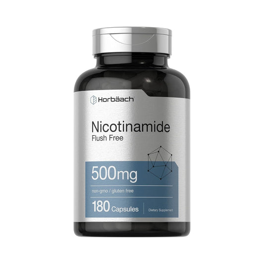 NICOTINAMIDA NICOTINAMIDE FLUSH FREE  500 MG 180 CAPSULAS SIN GMO HORBAACH