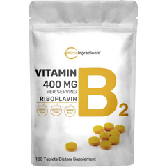 VITAMINA B2 MICROINGREDIENTS 400 MG 180 TABLETAS SIN GMO