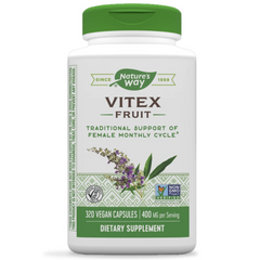 VITEX FRUIT 400 MG 320 CAPSULAS VEGETALES VEGANO NATURE´S WAY