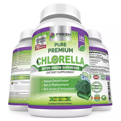 CLORELLA 1200 MG 180 CAPSULAS VEGANO FRESH HEALTHCARE