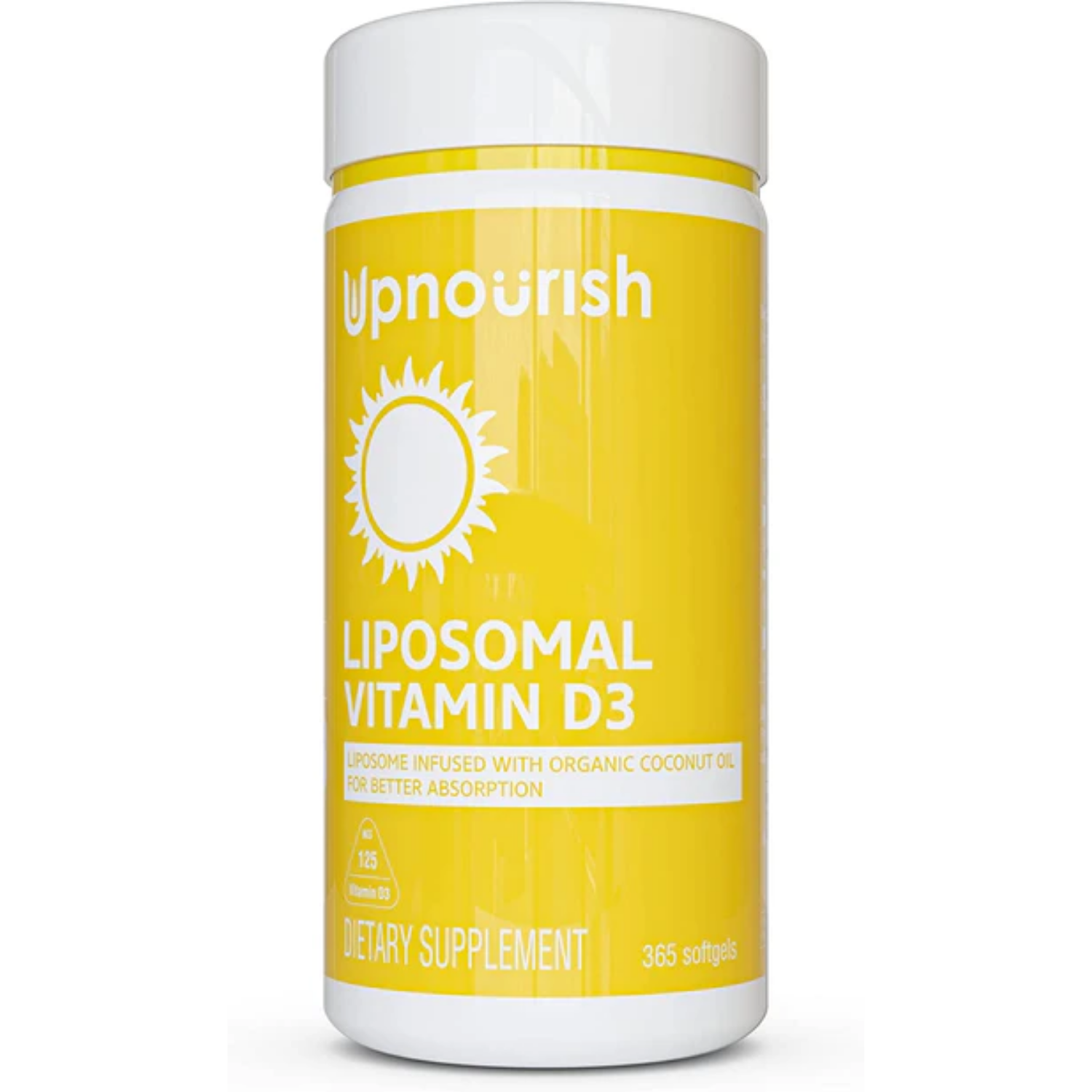 VITAMINA LIPOSOMAL D3 5,000 IU 365 CAPSULAS BLANDAS UPNOURISH