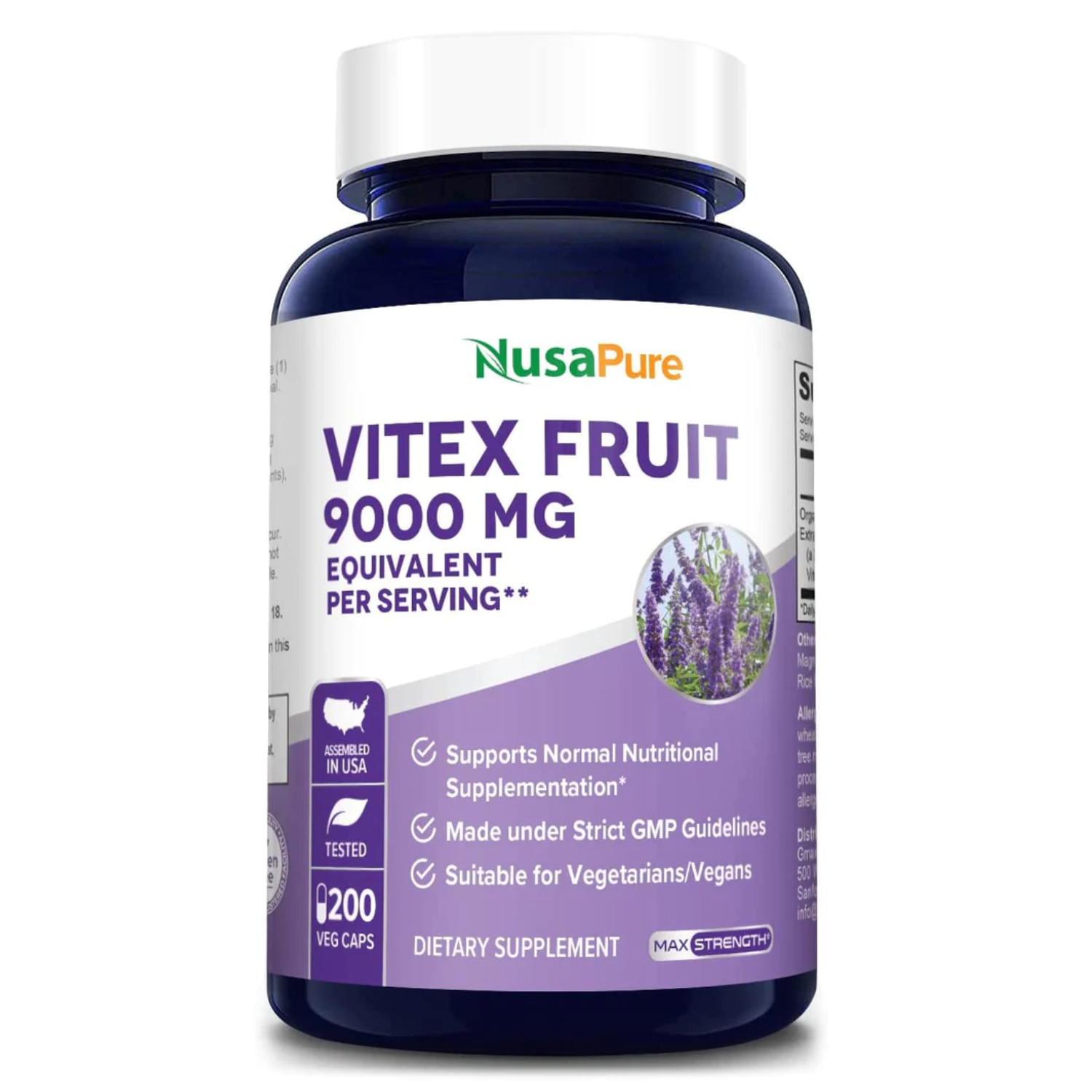 VITEX FRUIT NUSAPURE 9000 MG 200 CAPSULAS VEGETALES – Bexo Perú
