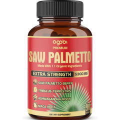 SAW PALMETTO 5300 MG ASHWAGANDHA 300 MG CON TRÍBULO 500 MG  90 CAPSULAS AGOBI