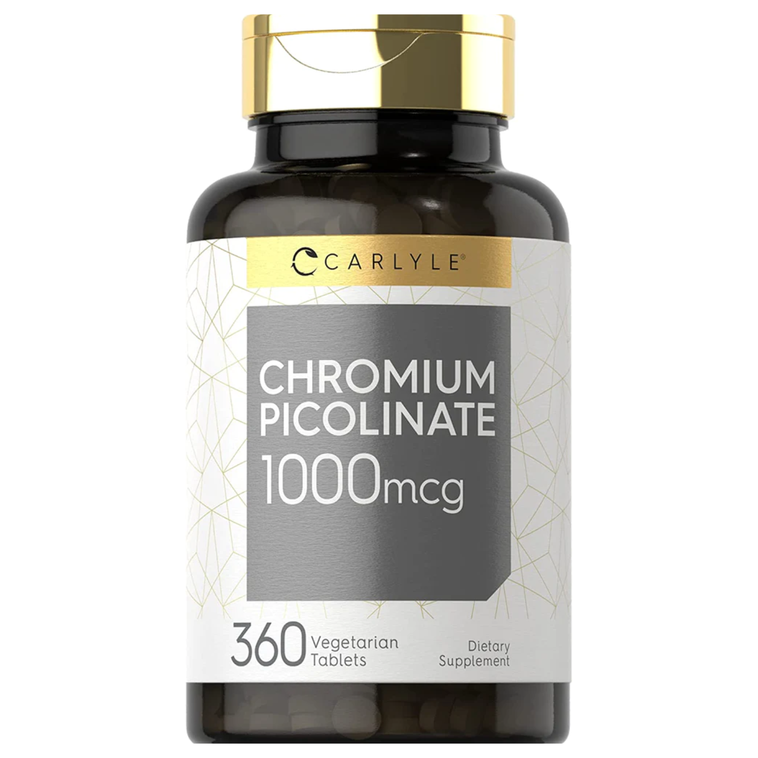 PICOLINATO DE CROMO  CARLYLE1,000 MCG 360 CAPSULAS VEGETALES SIN GMO