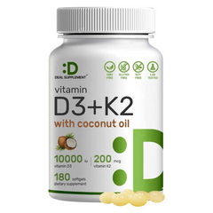 VITAMINA D3 K2 10000 UI 180 CAPSULAS BLANDAS DEAL