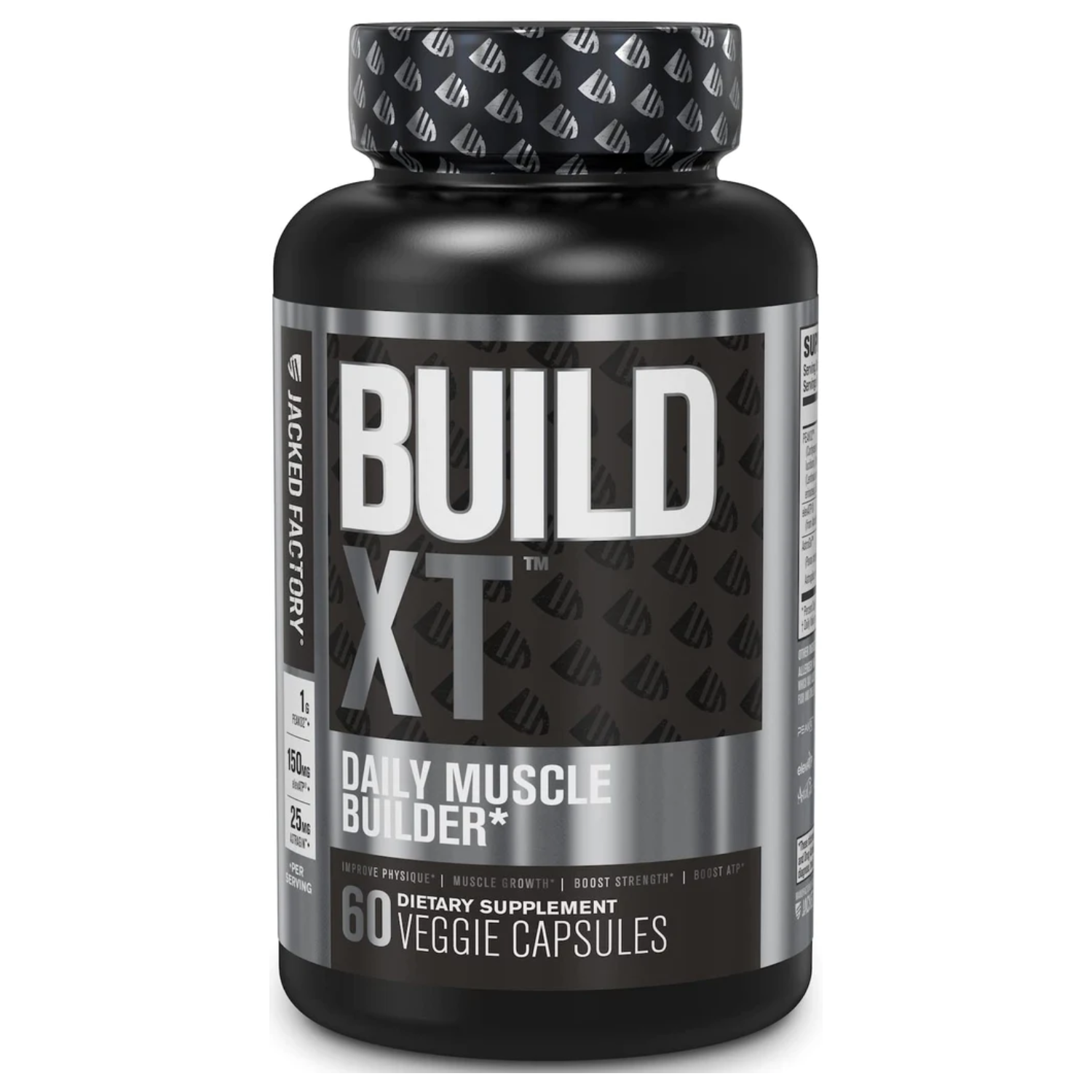 CONSTRUCTOR DE MASA MUSCULAR  150 MG 60 CAPSULAS VEGANO JACKED FACTORY BUILD XT