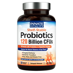 PROBIOTICOS Y PREBIOTICOS ENZIMAS DIGESTIVAS 34 CEPAS 120 BILLONES CFU 30 CAPSULAS INNATE VITALITY