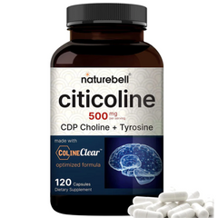 CITICOLINA CDP COLINA NATUREBELL 500 MG CON TIROSINA 50 MG  120 CAPSULAS