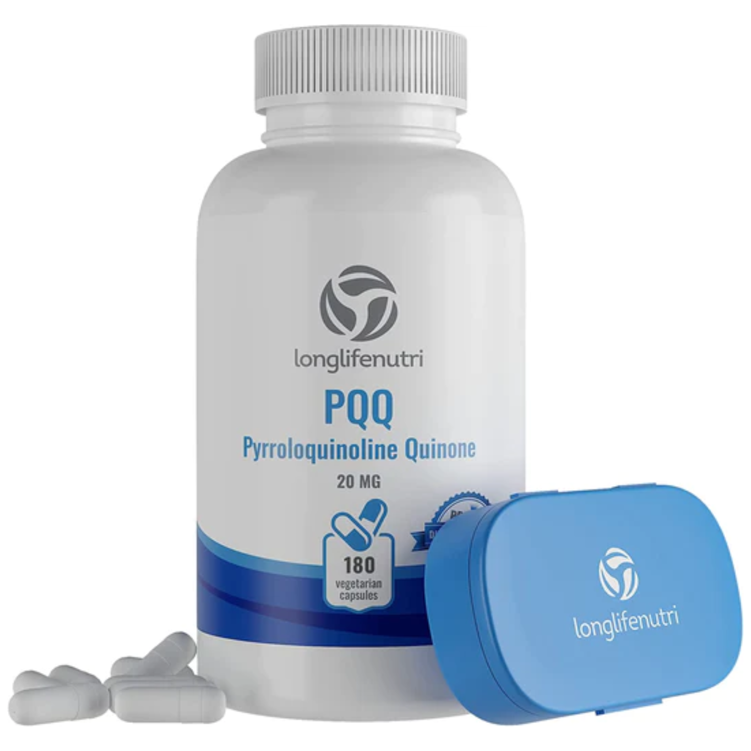 PQQ PIRROLOQUINOLINA 20 MG 180 CAPSULAS VEGETALES VEGANO LONGLIFENUTRI