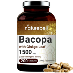 BACOPA MONNIERI NATUREBELL 1500 MG 200 CAPSULAS SIN GMO