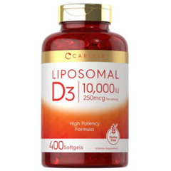 VITAMINA D3 LIPOSOMAL 10,000 IU 400 CAPSULAS BLANDAS CARLYLE