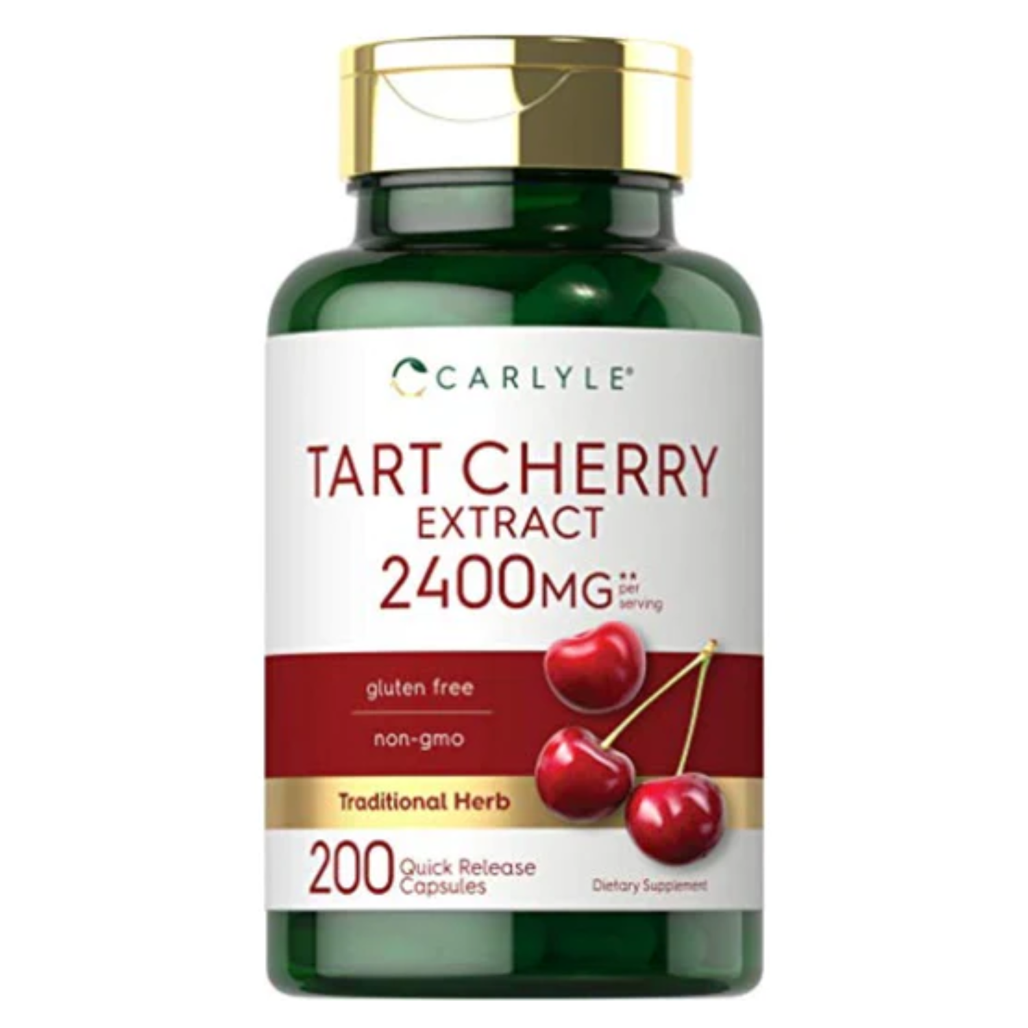 EXTRACTO DE CEREZA 2,400 MG 200 CAPSULAS CARLYLE TART CHERRY