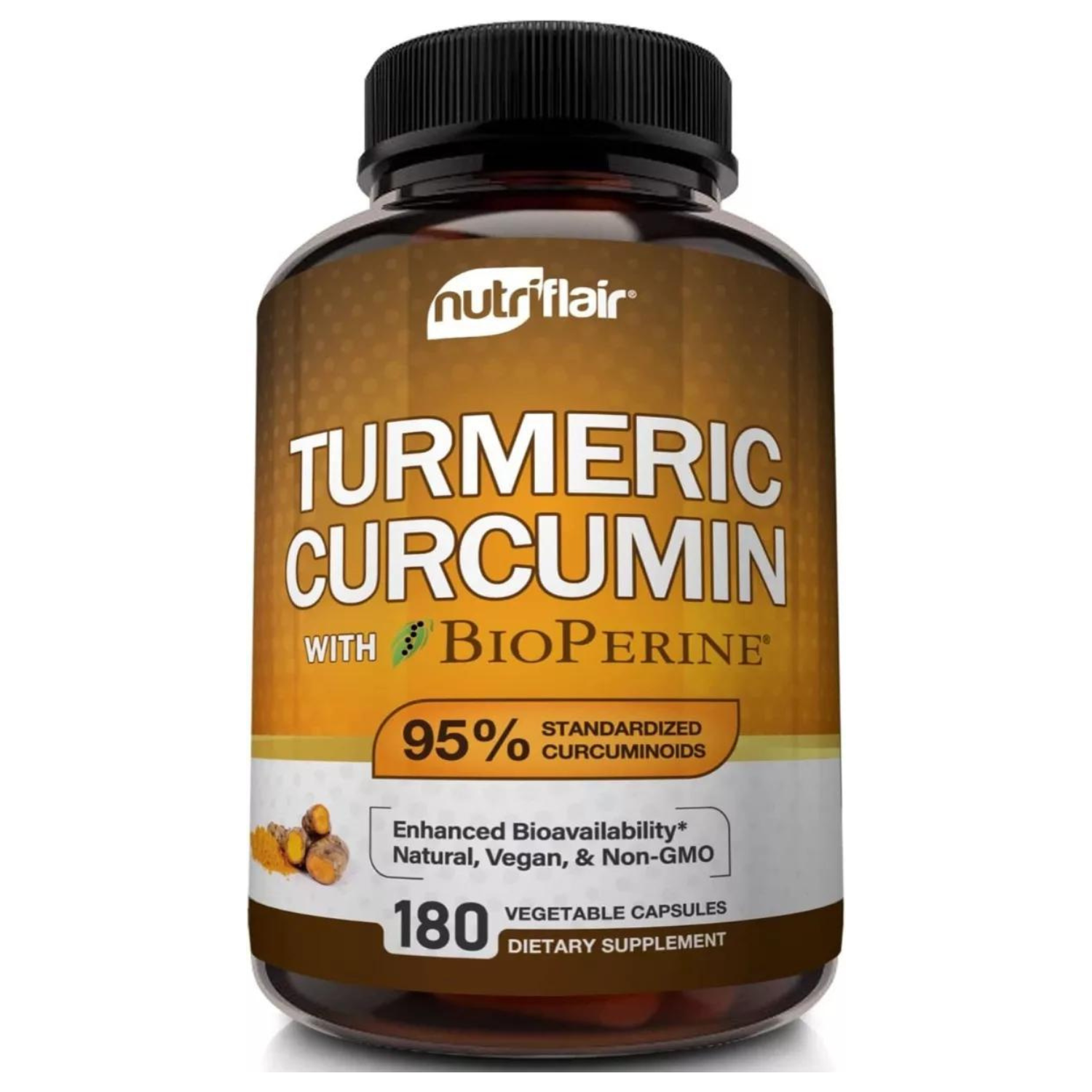 CURCUMA CON BIOPERINA 1310 MG 180 CAPSULAS NUTRIFLAIR