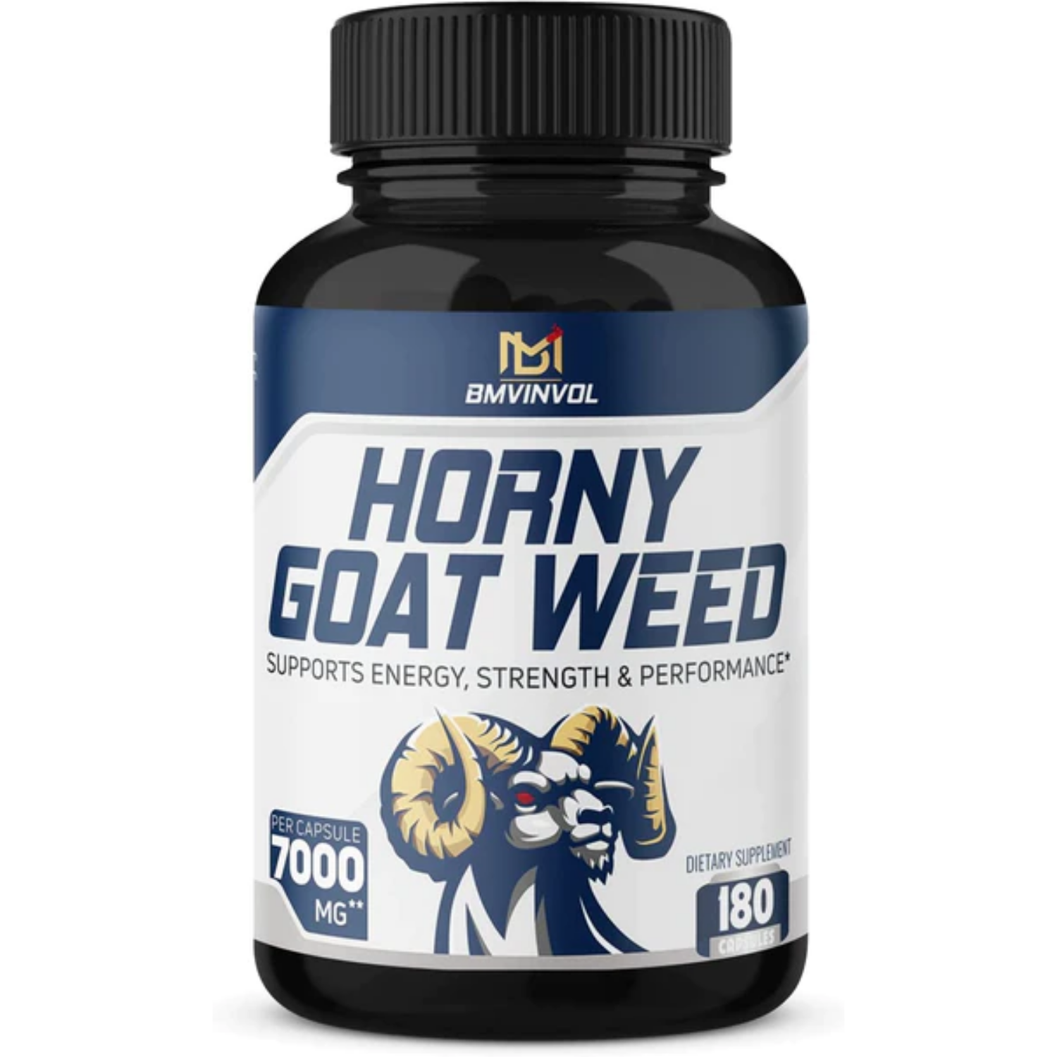 HORNY GOAT WEED 7000 MG 180 CAPSULAS BMVINVOL