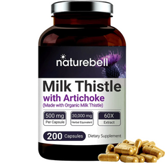 CARDO MARIANO SILIMARINA NATUREBELL 30,000 MG 200 CAPSULAS MILK THISTLE