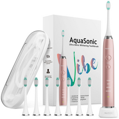 CEPILLO DENTAL ELECTRICO SONICO AQUASONIC VIBE SERIES 8 CABEZALES