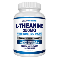 L THEANINE TEANINA CON INOSITOL 250 MG 120 CAPSULAS ARAZO NUTRITION