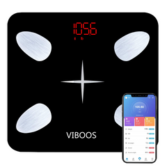 BALANZA DIGITAL SMART BLUETOOTH VIBOOS 13 MEDIDAS IMC GRASA V-1