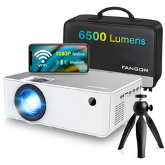 PROYECTOR PORTATIL MULTIMEDIA FANGOR F-506 CON WIFI Y BLUETOOTH 6500 LUMENES 230 PULGADAS