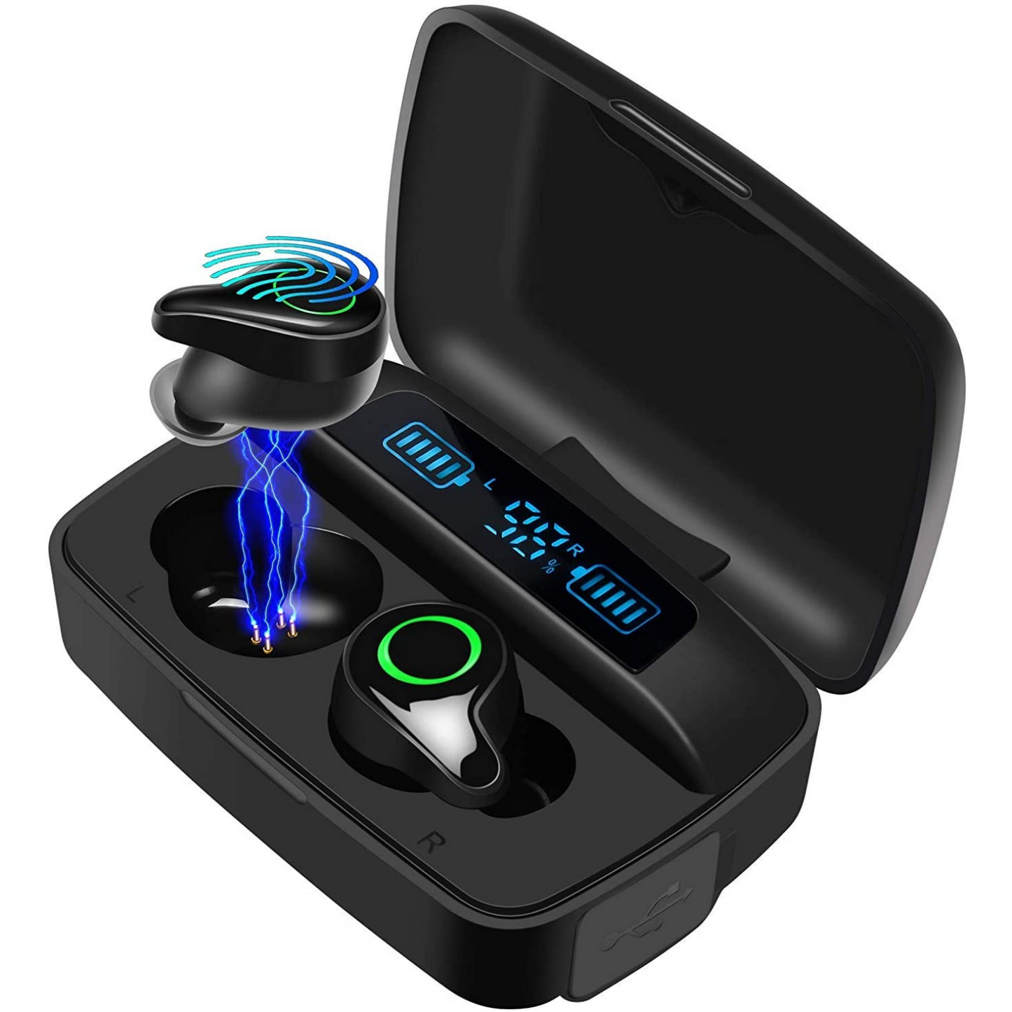 Mini auriculares inalámbricos bluetooth F9 con caja de carga – TALENTEC