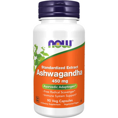 ASHWAGANDHA NOW 450 MG 90 CAPSULAS VEGANO