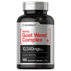 HORNY GOAT WEED COMPLEX 10,340 MG 180 CAPSULAS VEGETALES SIN GMO HORBAACH