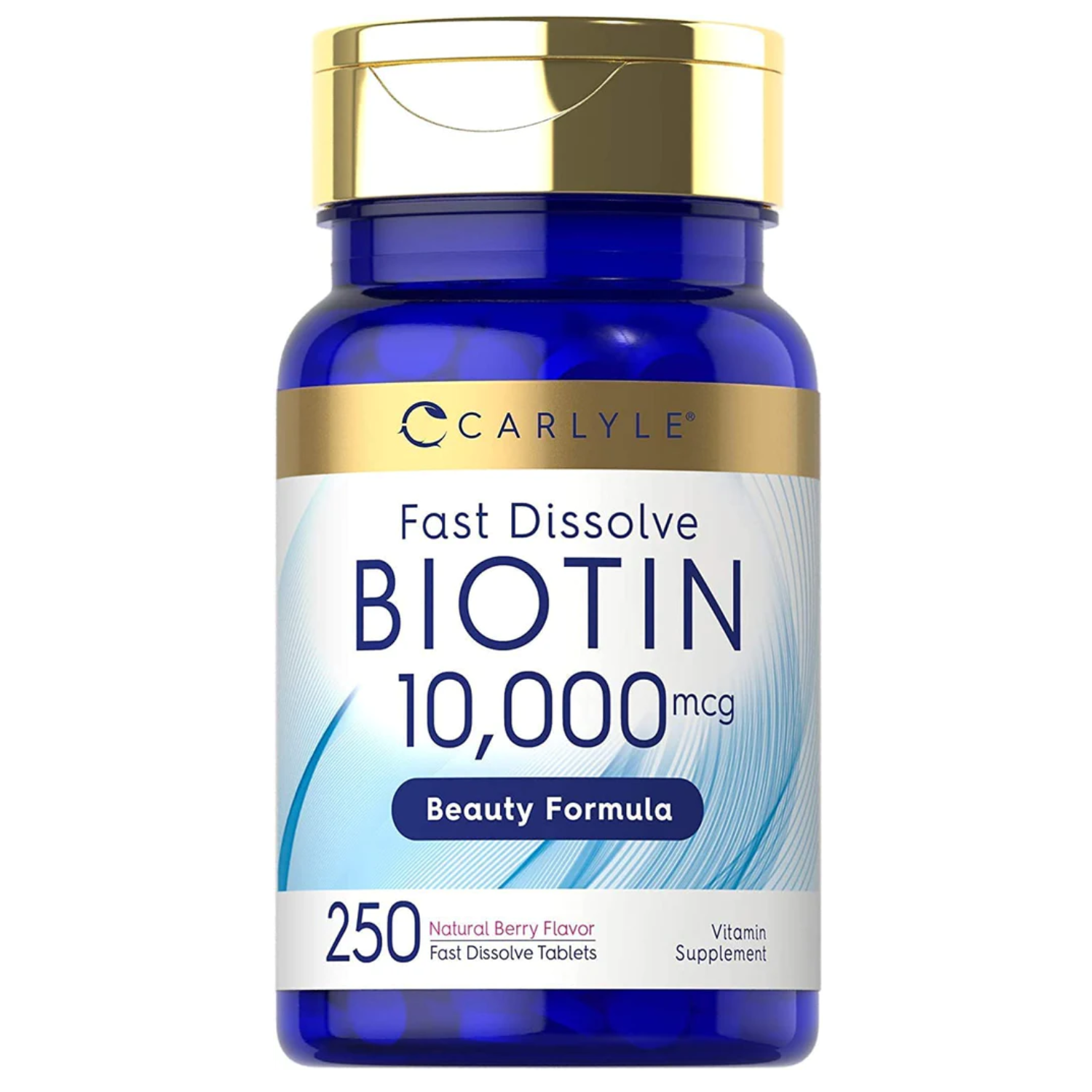 BIOTINA CARLYLE 10000 MCG  250 TABLETAS SIN GMO VEGANO